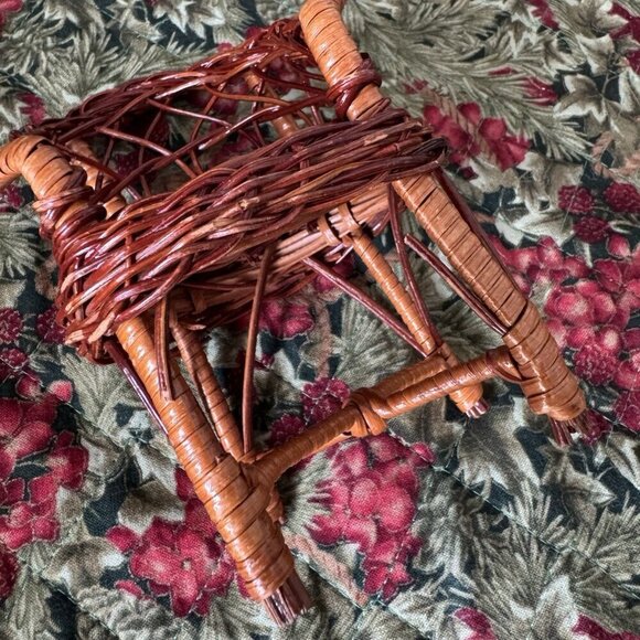 Vintage Barbie Doll Wicker Furniture - Picture 9 of 9